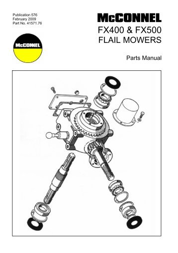 FX400 & FX500 Flail Mowers - Parts Manual - McConnel