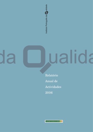 RelatÃ³rio de Atividades 2006 (pdf) - IPQ