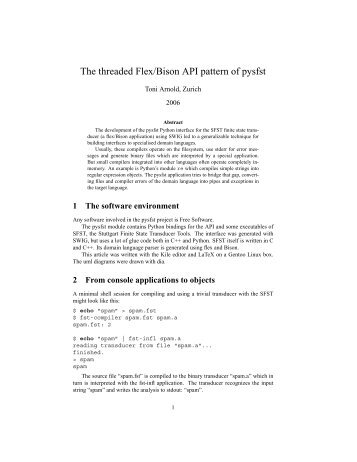 The threaded Flex/Bison API pattern of pysfst - Gna!