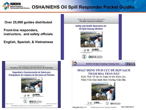 NIEHS Response to the Gulf Oil Spill