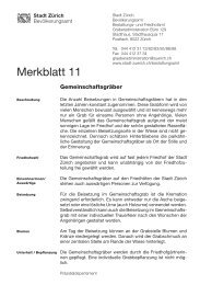 Merkblatt 11 - Stadt ZÃ¼rich