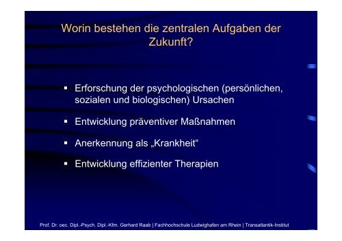 Dipl.psych., Dipl.kfm. Prof. Dr. Gerhard RAAB Der Kick des Kaufens ...