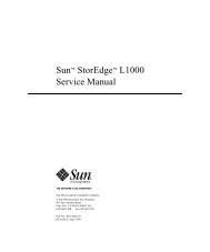 Sun StorEdge L1000 Service Manual - Shrubbery.net