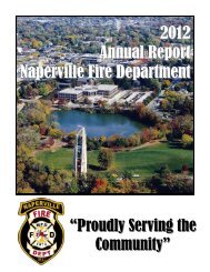 2012 Annual Report Naperville Fire Department - City of Naperville