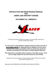 INSTRUCTION AND MAINTENANCE MANUAL FOR JABIRU 2200 ...