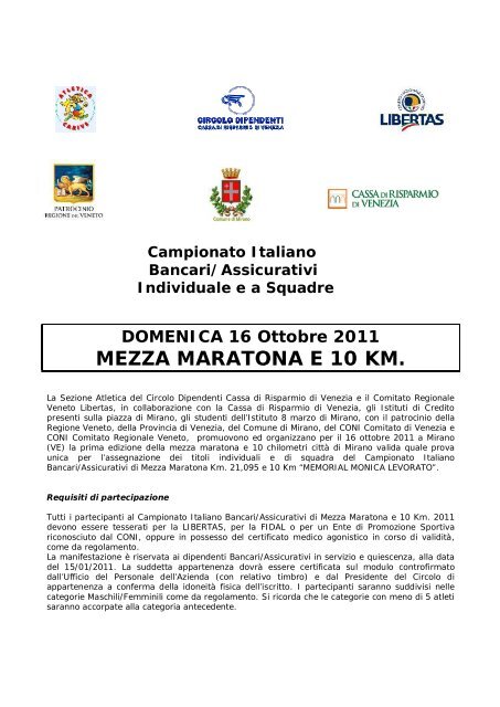 mezza maratona e 10 km cittÃ  di mirano 2011.pdf