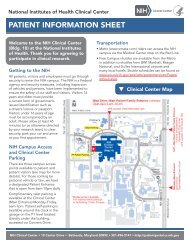 Patient Information Sheet - NIH Clinical Center - National Institutes ...
