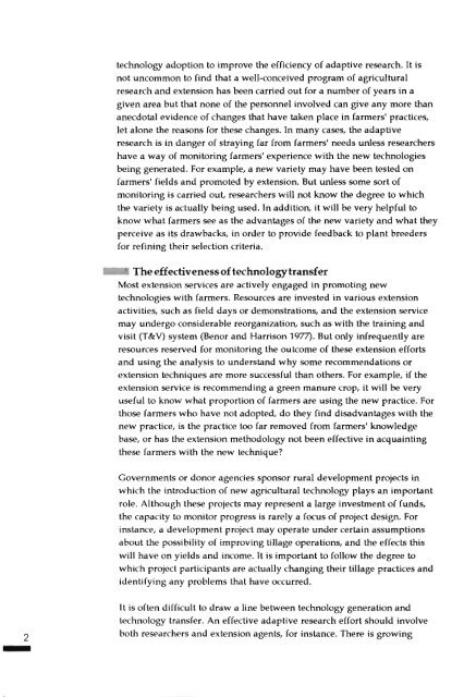 The Adoption of Agricultural Technology - Food Security Group