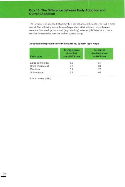 The Adoption of Agricultural Technology - Food Security Group