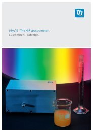 irSysÂ® E - The NIR spectrometer. Customized ... - TQ Group GmbH