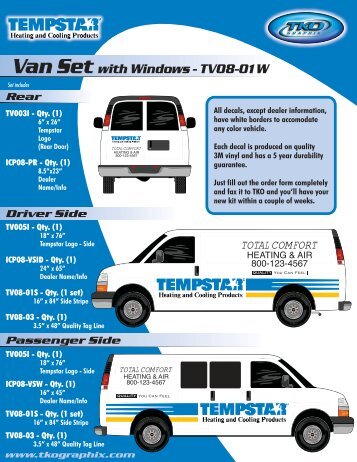 Van Set with Windows - TV08-01W - GoTempstar!