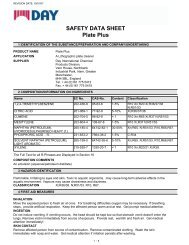 SAFETY DATA SHEET Plate Plus - Offset Supplies