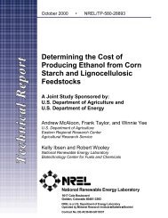 Determining the Cost of Producing Ethanol from Corn Starch ... - NREL