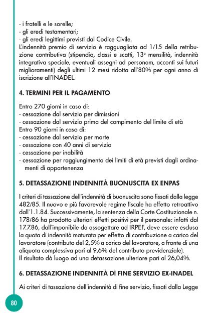 PENSIONI E PRESTAZIONI INPDAP 2008 - Cisl Lombardia