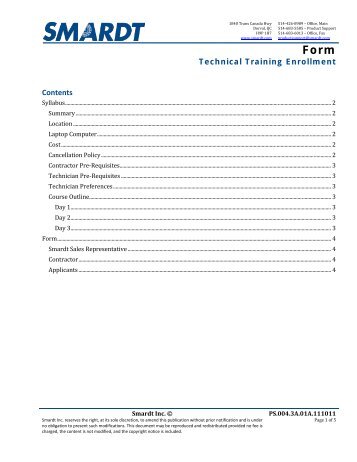 Form - Smardt Chiller Group Inc.