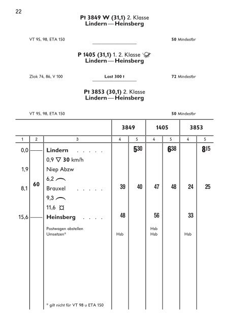 Buchfahrplan Heft 4 a - Krefelder Eisenbahn Gesellschaft