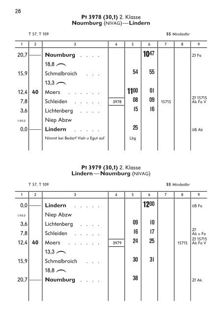 Buchfahrplan Heft 4 a - Krefelder Eisenbahn Gesellschaft