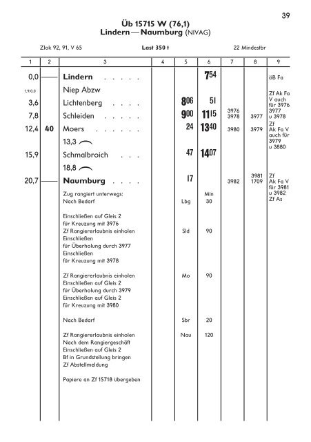 Buchfahrplan Heft 4 a - Krefelder Eisenbahn Gesellschaft