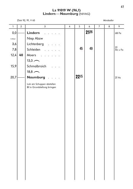 Buchfahrplan Heft 4 a - Krefelder Eisenbahn Gesellschaft