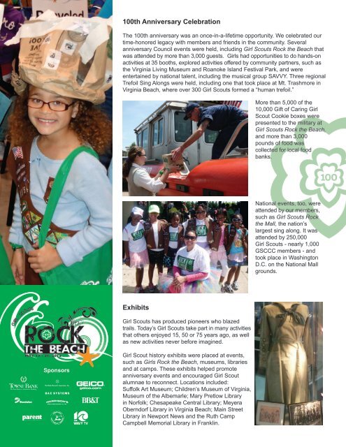 2012 Annual Report - Girl Scout Council - Colonial Coast