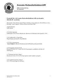 Protokoll_styrelsemÃ¶te - Svenska Rottweilerklubben / AfR