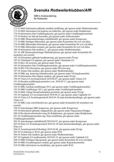 Protokoll_styrelsemÃ¶te - Svenska Rottweilerklubben / AfR