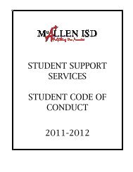 Student Code of Conduct - McAllen ISD