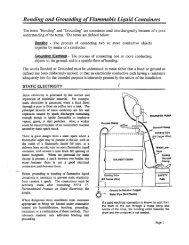 Bonding and Grounding of Flammable Liquid Containers