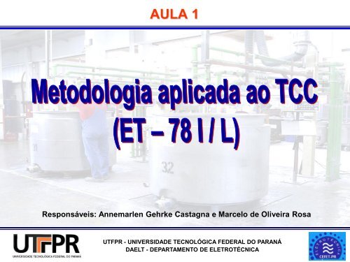 AULA 1 - NUPET - UTFPR