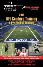 NFL Combine Training - Parisi Speed School