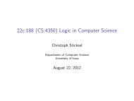 Propositional Logic - University of Iowa