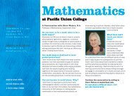 Mathematics - Pacific Union College