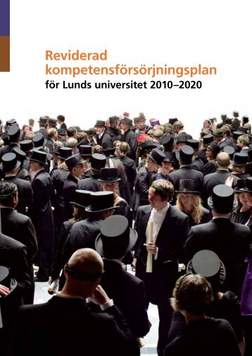 Reviderad kompetensfÃ¶rsÃ¶rjningsplan - Lunds universitet