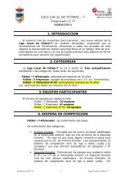 LIGA LOCAL DE FÚTBOL – 7 Temporada 12-13 - Patronato ...