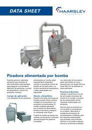 Picadora alimentada por bomba - Haarslev