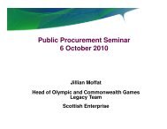 Public Procurement Seminar 6 October 2010 - Scotland Food and ...