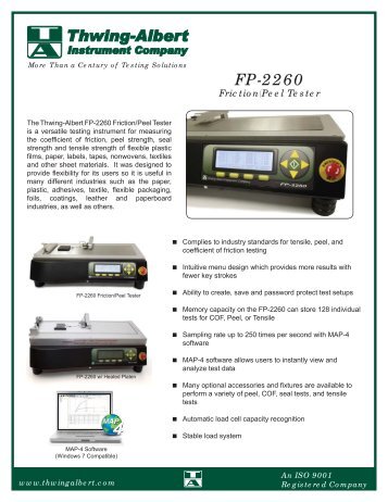 FP-2260 Brochure - Thwing-Albert Instrument Co