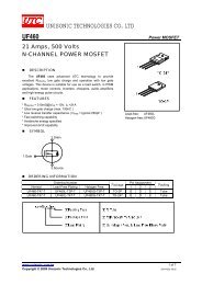 UNISONIC TECHNOLOGIES CO., LTD UF460