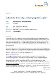 Actualisatie risicoanalyse parkeergarage Kamperpoort