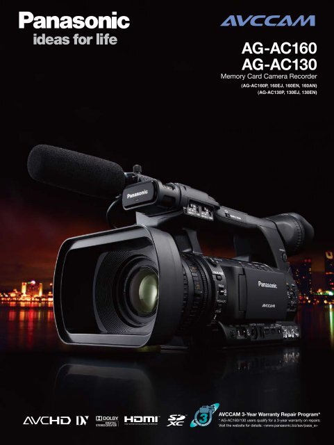 AG-AC160 AG-AC130 - PRO VIDEO