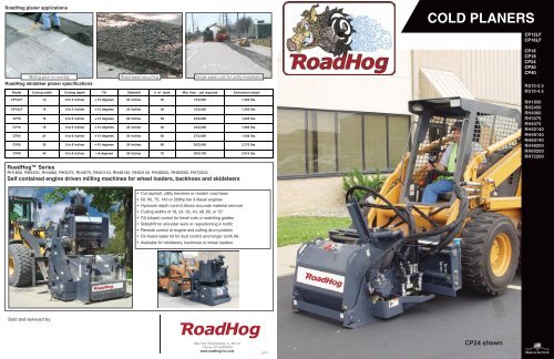 skidsteer cold planer literature - Roadhog, Inc.