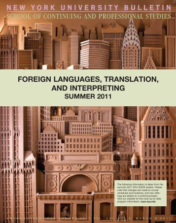 foreign languages, translation, and interpreting - School of ...