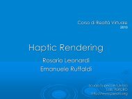 Haptic rendering - Percro