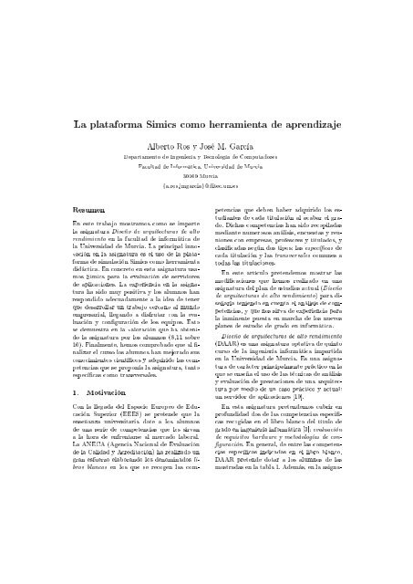 La plataforma Simics como herramienta de aprendizaje