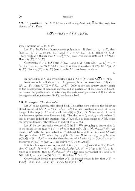 INTRODUCTION TO ALGEBRAIC GEOMETRY Note del corso di ...