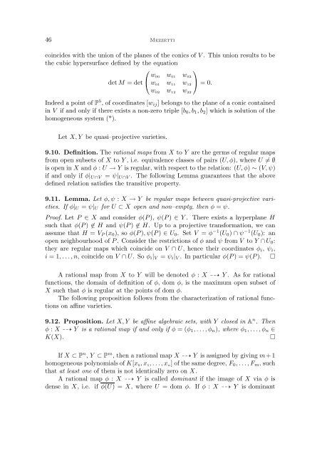 INTRODUCTION TO ALGEBRAIC GEOMETRY Note del corso di ...