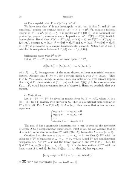 INTRODUCTION TO ALGEBRAIC GEOMETRY Note del corso di ...