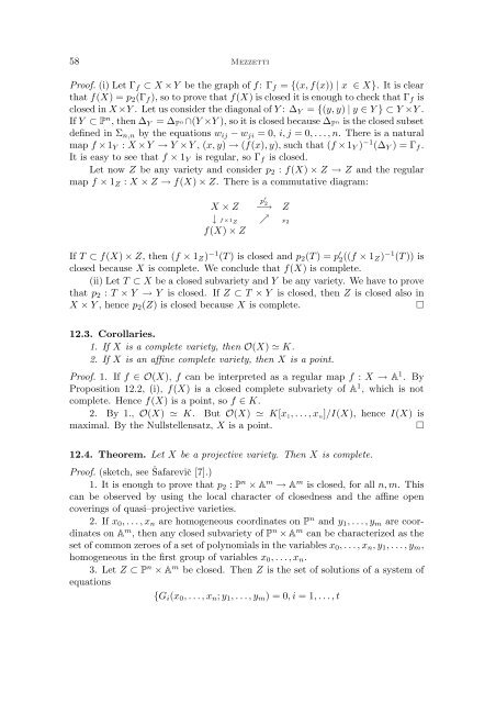 INTRODUCTION TO ALGEBRAIC GEOMETRY Note del corso di ...