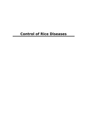 Biological Control of Rice Diseases - Vegetableipmasia.org