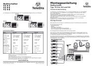 Montageanleitung Multischalter TS 9-4 - TS 9-8 - TeleDis